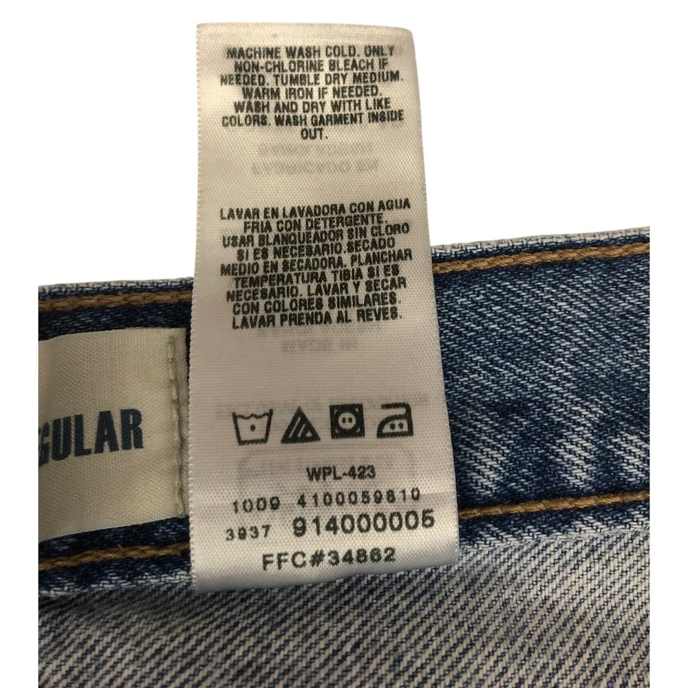 Signature by‎ Levi Strauss Co Mens Regular Fit Blue Wash Denim Jeans W38 L30